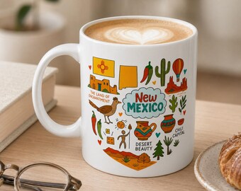 New Mexico State Mug Gift, Moving to New Mexico Gift, New Mexico Coffee Mug, New Home New Mexico, Personalized New Mexico Mug