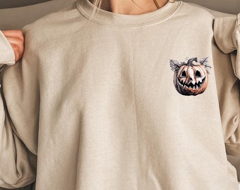 Erntedank-Sweatshirt, Herbst Kaffee Sweatshirt für Frauen, Herbst Rundhals Kürbis Sweatshirt, Kürbis-Shirt, Halloween, Herbst Kürbis Geschenk