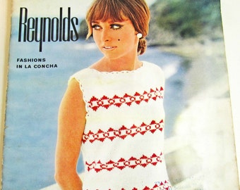 Vintage Reynolds Fashions in La Concha Booklet with Patterns for Blouses and Camisoles ORIGINAL