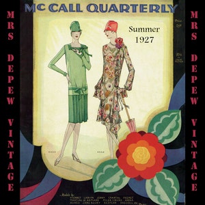 Vintage Sewing Pattern Catalog Booklet McCall Quarterly Summer 1927 PDF Digital Copy -INSTANT DOWNLOAD-