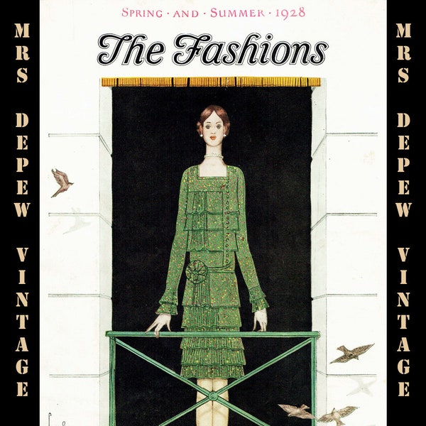 1920er Jahre Vintage Mode Katalog Booklet Companion Patterns 1928 E-book -INSTANT DOWNLOAD-