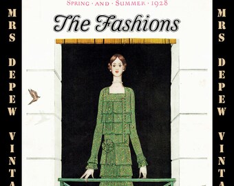 1920s Vintage Fashion Catalog Booklet Companion Patterns 1928 E-book -INSTANT DOWNLOAD-