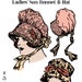 Vintage Sewing Pattern 1920s Ladies’ Sun Bonnet & Hat #3111 -INSTANT DOWNLOAD-