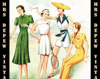 Haslam Dresscutting Book No. 9 Spring/Summer 1939 Vintage Sewing Pattern E-book with 22 Pattern Draftings - INSTANT DOWNLOAD