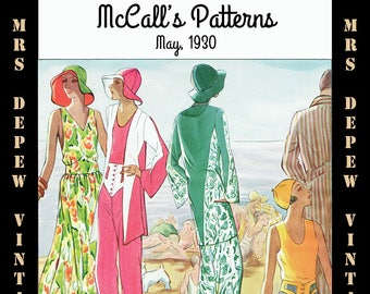 Vintage Sewing Pattern Advertisement Collection McCall's Magazine May 1930 PDF -INSTANT DOWNLOAD-