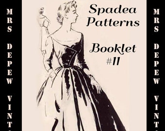 Vintage Pattern Booklet Spadea 1950's Catalog 54 Pages of Mind Blowing Gorgeous Fashion PDF -INSTANT DOWNLOAD-