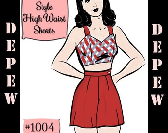 1950s Shorts Pattern Etsy