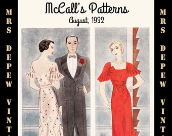 Vintage Sewing Pattern Advertisement Collection McCall's Magazine August 1932 PDF -INSTANT DOWNLOAD-