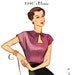 Vintage Sewing Pattern 1940's Ladies' Key Hole Blouse 38 Bust Depew 3072 -INSTANT DOWNLOAD-