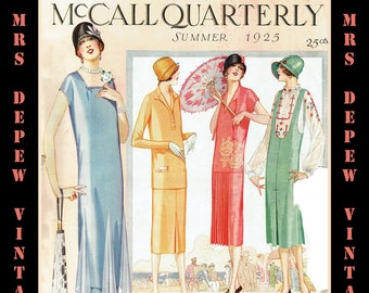 Vintage Sewing Pattern Catalog Booklet McCall Quarterly Summer 1925 PDF Digital Copy -INSTANT DOWNLOAD-