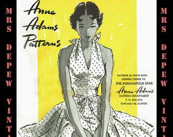 Vintage Sewing Pattern Catalog Anne Adams Mail Order 1950s Summer Digital Copy -INSTANT DOWNLOAD-