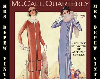 Vintage Sewing Pattern Catalog Booklet McCall Quarterly Fall 1924 PDF Digital Copy -INSTANT DOWNLOAD-