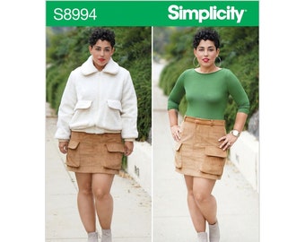 New Unused Sewing Pattern Simplicity S8994 Misses' Mimi G Style Jacket, Skirt, and Knit Top