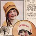 vintage Sewing Pattern ORIGINAL 1920s Girls' Cloche Hats and Kaumagraph Transfer McCall 3611 Taille 2