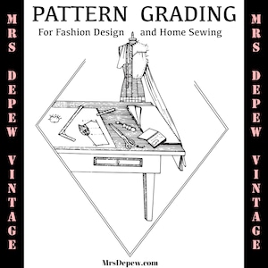 Classificação de padrões para design de moda e costura doméstica E-book de costura vintage - DOWNLOAD INSTANTÂNEO PDF