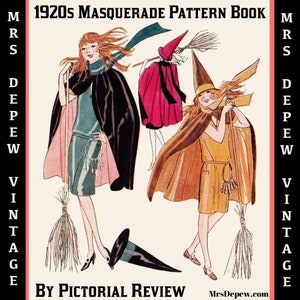 Vintage Patroon Catalogus Boekje jaren 1920 Maskerade Halloween Kostuums Van Picturale Review-INSTANT DOWNLOAD-