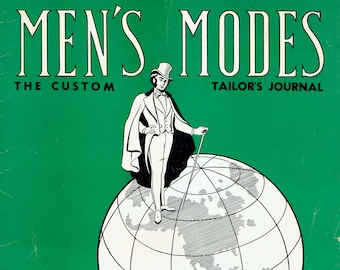 Men's Modes - The Custom Tailor's Journal August 1950 Fashions Tailoring Vintage Menswear Sewing Pattern E-Book - INSTANT DOWNLOAD