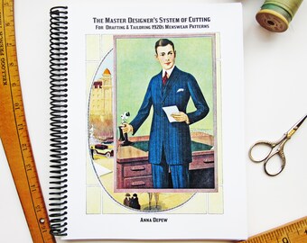 1920s Master Designer's System of Cutting Menswear Tailoring Pattern Drafting Printed Book