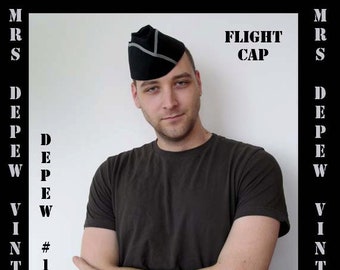 Menswear 1940s  Vintage Sewing Pattern WWII Era Flight Cap Military Hat Depew 1007 -INSTANT DOWNLOAD-