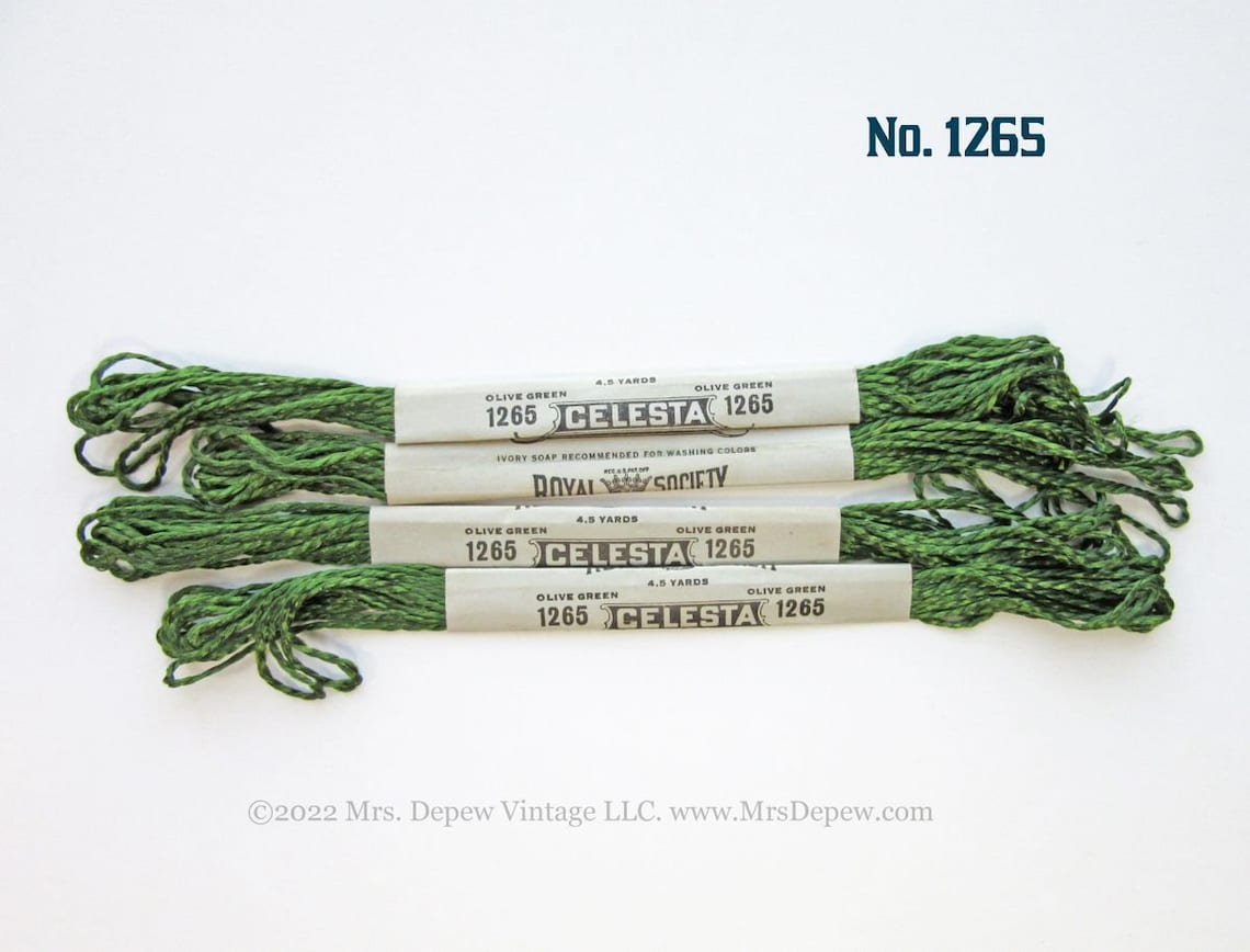 Rare New Old Stock Antique Royal Society Embroidery Floss Etsy