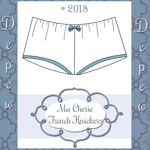 Bielizny Szycia Wzór Ladies Ma Cherie Francuski Majtki Etsy