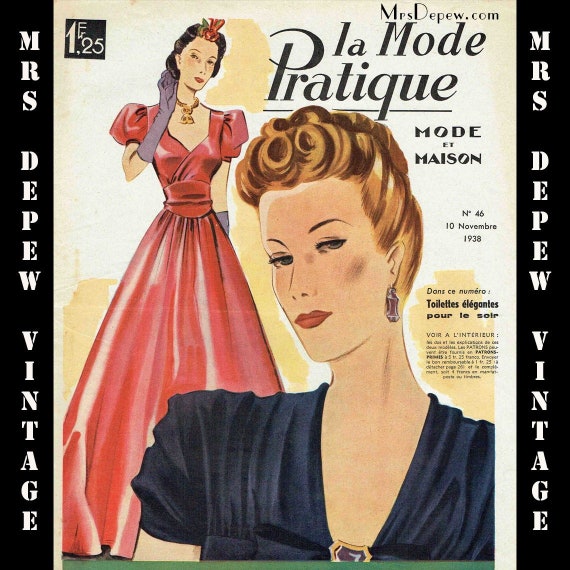 1930s Vintage French Magazine La Mode Pratique 10 November - Etsy