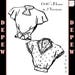 Vintage Sewing Pattern 1940's Ladies' 2 Version Blouses 34' Bust #3083 -INSTANT DOWNLOAD- 