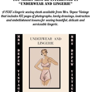 Cartamodello vintage da donna anni '20 - '30 stile slip Depew #3069 multidimensione - DOWNLOAD IMMEDIATO PDF immagine 7