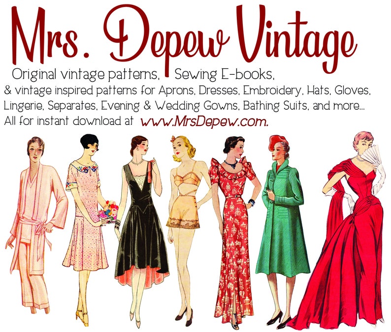 Vintage Sewing Pattern Instructions 1920s Flapper Easy Negligee Robes or Coats Ebook PDF Depew 3039 INSTANT DOWNLOAD image 8