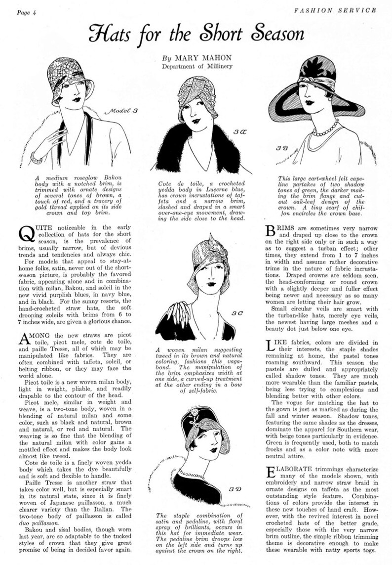 INSTANT DOWNLOAD- Vintage Sewing Magazine One Year Digital Subscription Fashion Service 1928 Dressmaking E-book