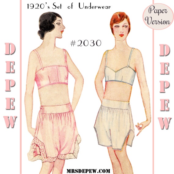 Vintage Sewing Pattern Reproduktion 20er Jahre Bandeau Bh Und Etsy