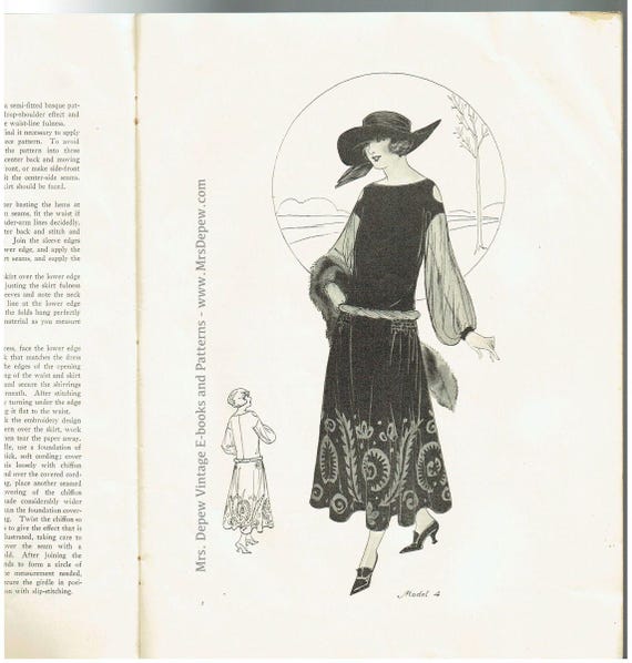 1923 Vintage Original Fall Winter Fashion Service Magazine Woman's  Institute Dressmaking Sewing Book Illustrating Pre-flapper Fashions - Etsy