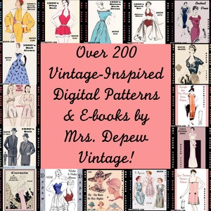 Vintage Sewing Pattern 1920's Spring Cloche Hat Depew 3031 Digital Print at Home E-book INSTANT DOWNLOAD image 5