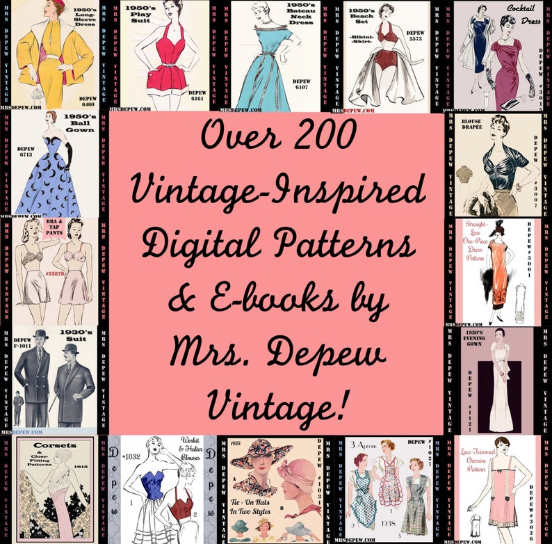 Vintage Sewing Pattern 1920's Spring Cloche Hat Depew 3031 Digital Print at Home E-book INSTANT DOWNLOAD image 5