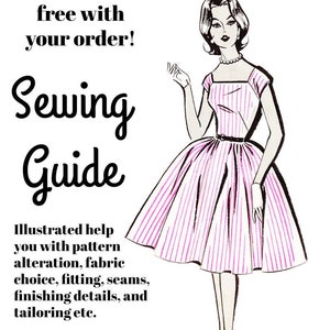 Vintage Sewing Pattern Template & Scale Rulers 1950s Evening Ball Gown in Any Size PLUS Size Included 5712 INSTANT DOWNLOAD image 7