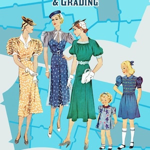 Pattern Grading and Alteration Edited by Anna Depew Vintage Sewing Booklet - Printed Book