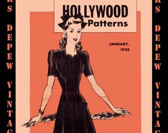 Vintage Pattern Catalog 2 Booklets in One Hollywood Patterns PDF December 1941 January 1942 -INSTANT DOWNLOAD-