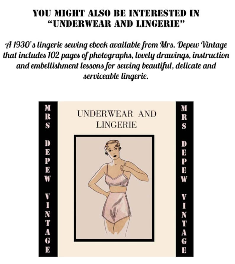 Vintage Sewing Pattern Template & Scale Rulers 1930s French Basic Bra in Any Bust Size- PLUS Size Included- 610 -INSTANT DOWNLOAD- image 6
