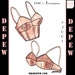 Vintage Sewing Pattern French Ladies' 1950s Pinup Bra PDF Printable Multisize Depew 2001 32-44' Bust -INSTANT DOWNLOAD- 