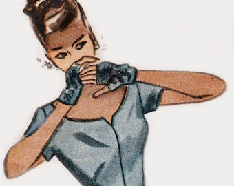 Vintage Sewing Pattern Ladies 1940's Fingerless Gloves Mitt  PDF -INSTANT DOWNLOAD-