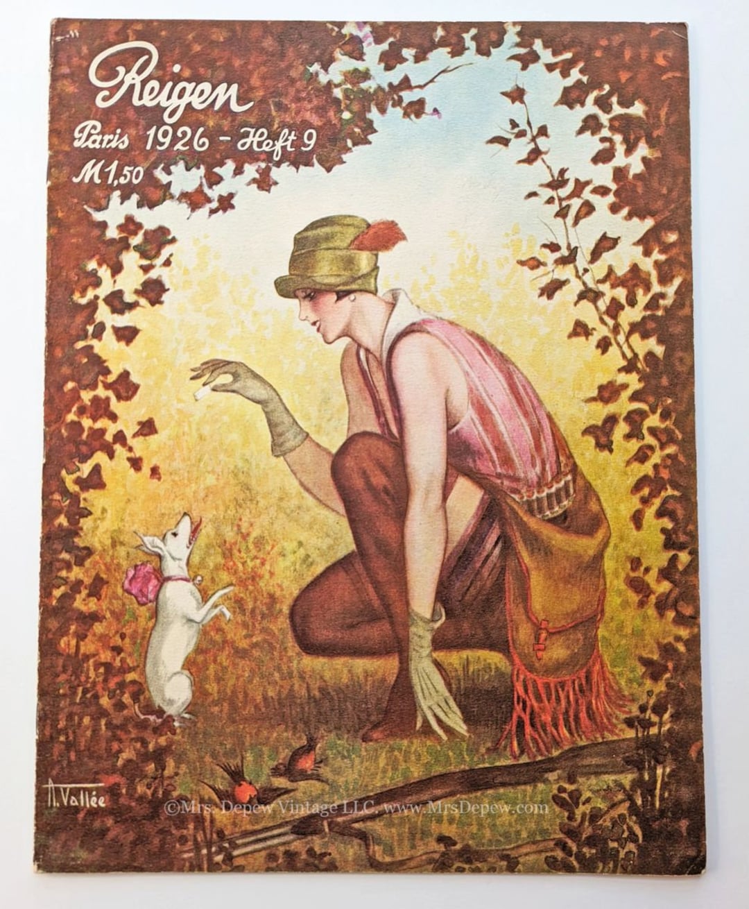 1926 VERY RARE Vintage Magazine Reigen Featuring Scarce 1920s Flapper ...