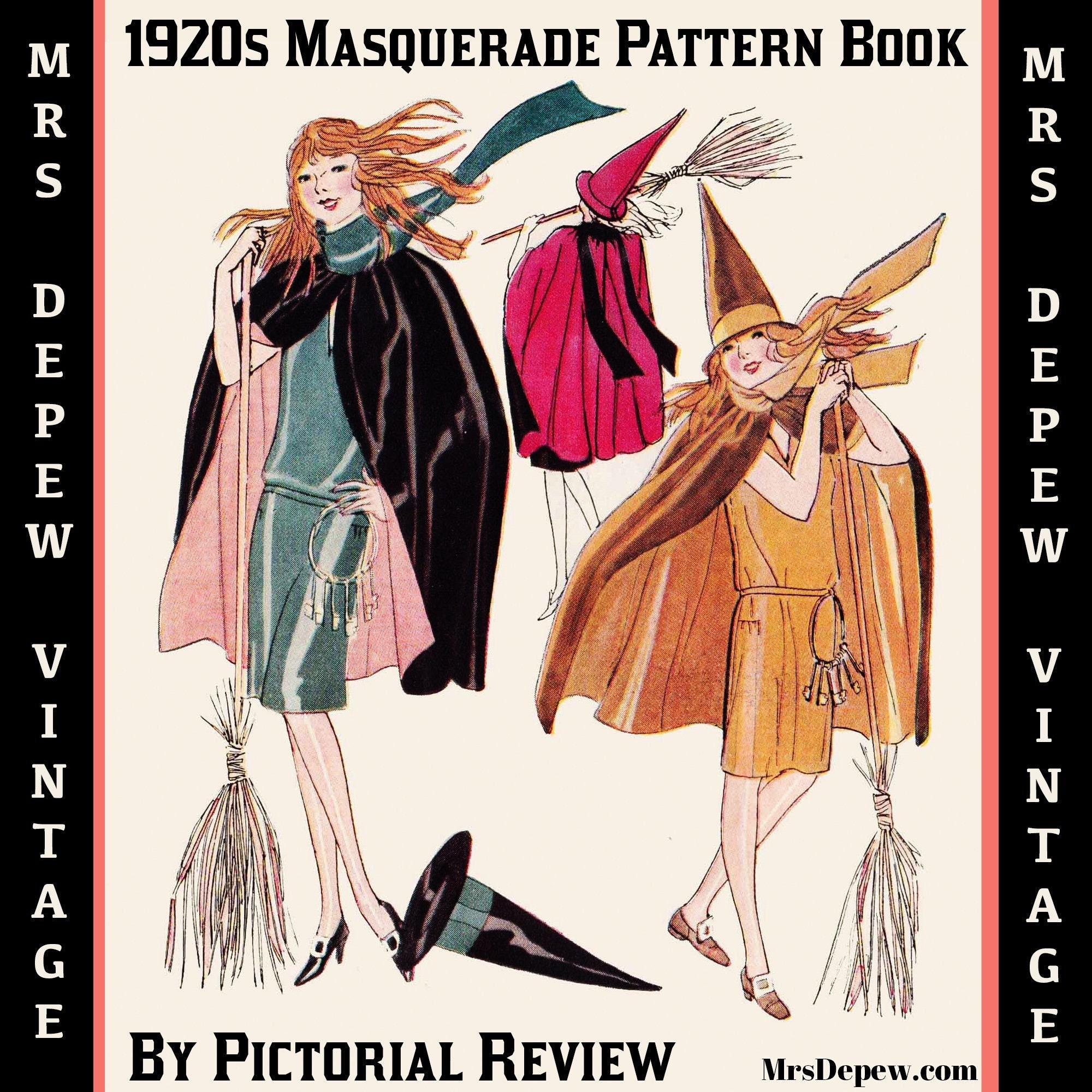 Vintage Pattern Catalog Booklet 1920 s Masquerade Halloween Costumes From Pictorial Review instant DOWNLOAD Etsy