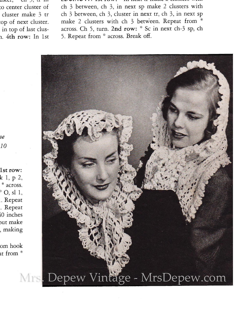Crochet Pattern Booklet Headliners No. 215 1940s Hats Bags Etsy