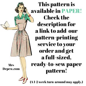 Vintage Sewing Pattern 1940s Blouse 32 34 36 38 40 42 44 Bust 1017 INSTANT DOWNLOAD image 8