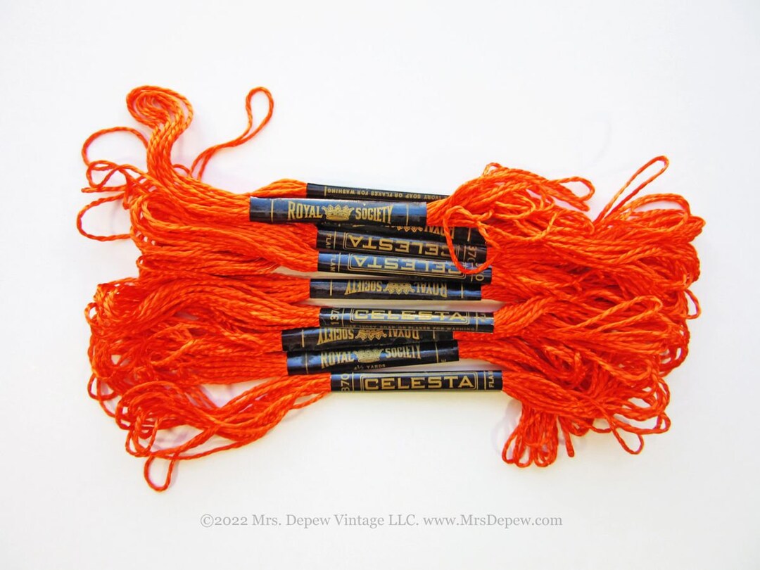 Rare New Old Stock Antique Royal Society Embroidery Floss Etsy