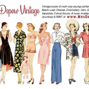 Vintage Sewing Pattern Template & Scale Rulers 1950s Two-Piece Bathing Suit in Any Size - PLUS Size Included - 5572 -INSTANT DOWNLOAD- image 8
