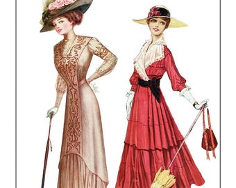 The Dressmaker 1910-1916 Reprint of the Masterpiece Comprehensive Edwardian to WWI Vintage Sewing Book