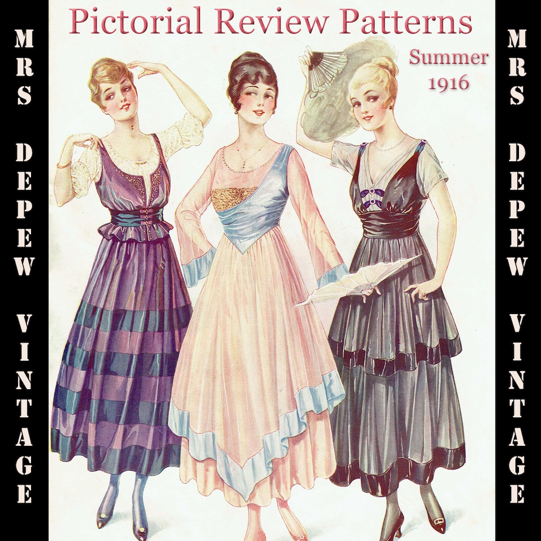 Vintage Large Pattern Catalog Pictorial Review Fashion Book Quarterly Summer 1916 INSTANT DOWNLOAD - Etsy Vintage Large Pattern Catalog Pictorial Review Fashion Book Quarterly Summer 1916 INSTANT DOWNLOAD - Etsy