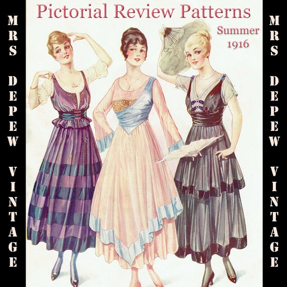 Vintage Large Pattern Catalog Pictorial Review Fashion Book From