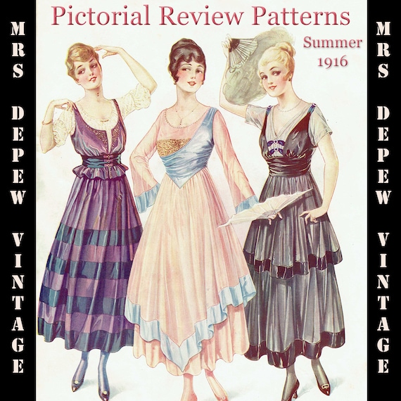 Vintage Large Pattern Catalog Pictorial Review Fashion Book